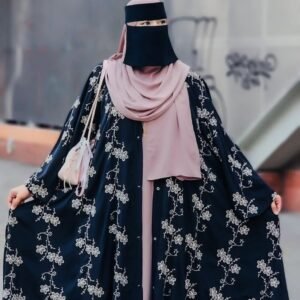Floral Aura Olny Black Koti
