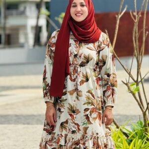 Zumeera Abaya – Elegant Floral Printed Modest Wear for Women